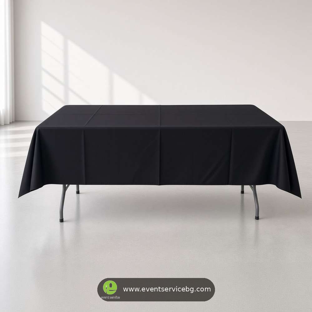 Crni pravougaoni 250×150 cm stolnjaci