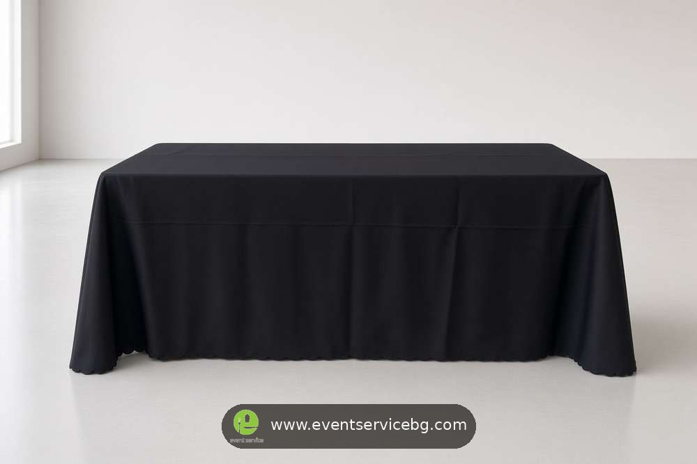 Crni pravougaoni 230×330 cm stolnjaci