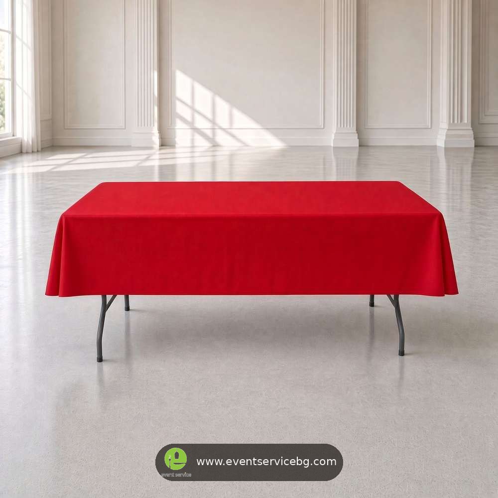 Crveni pravougaoni 250×150 cm stolnjaci