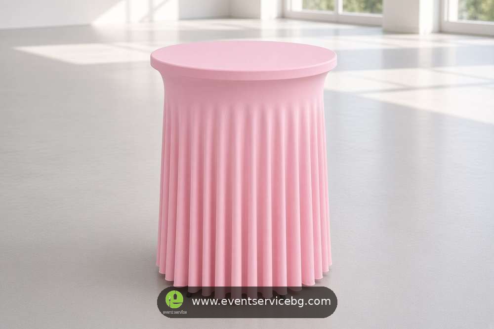 Roze barski stolnjaci suknjica