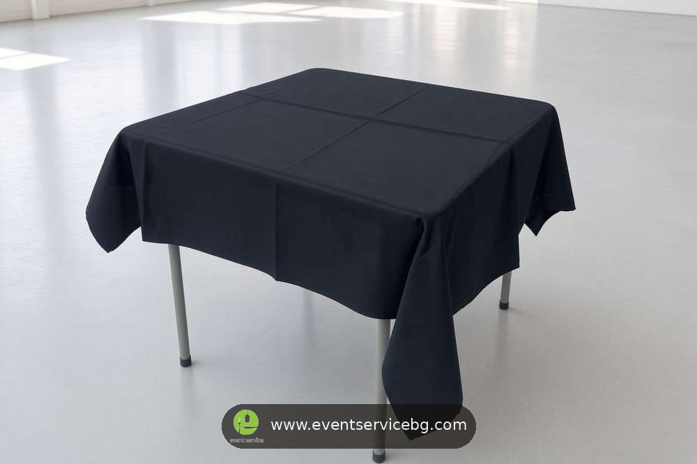 Crni kockasti 150×150 cm stolnjaci