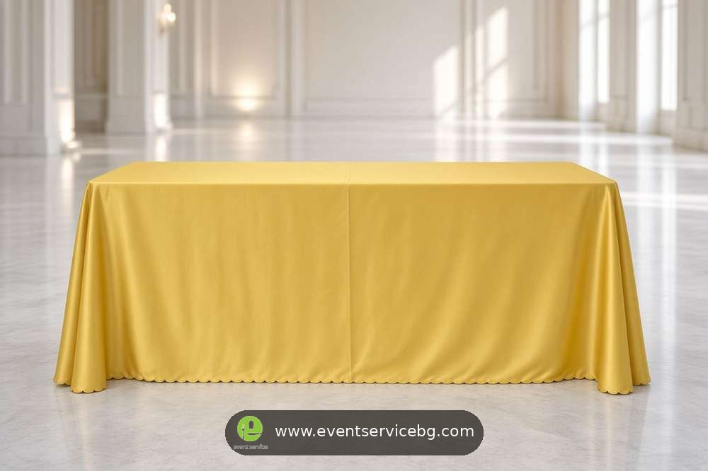 Zlatni pravougaoni 230×330 cm stolnjaci